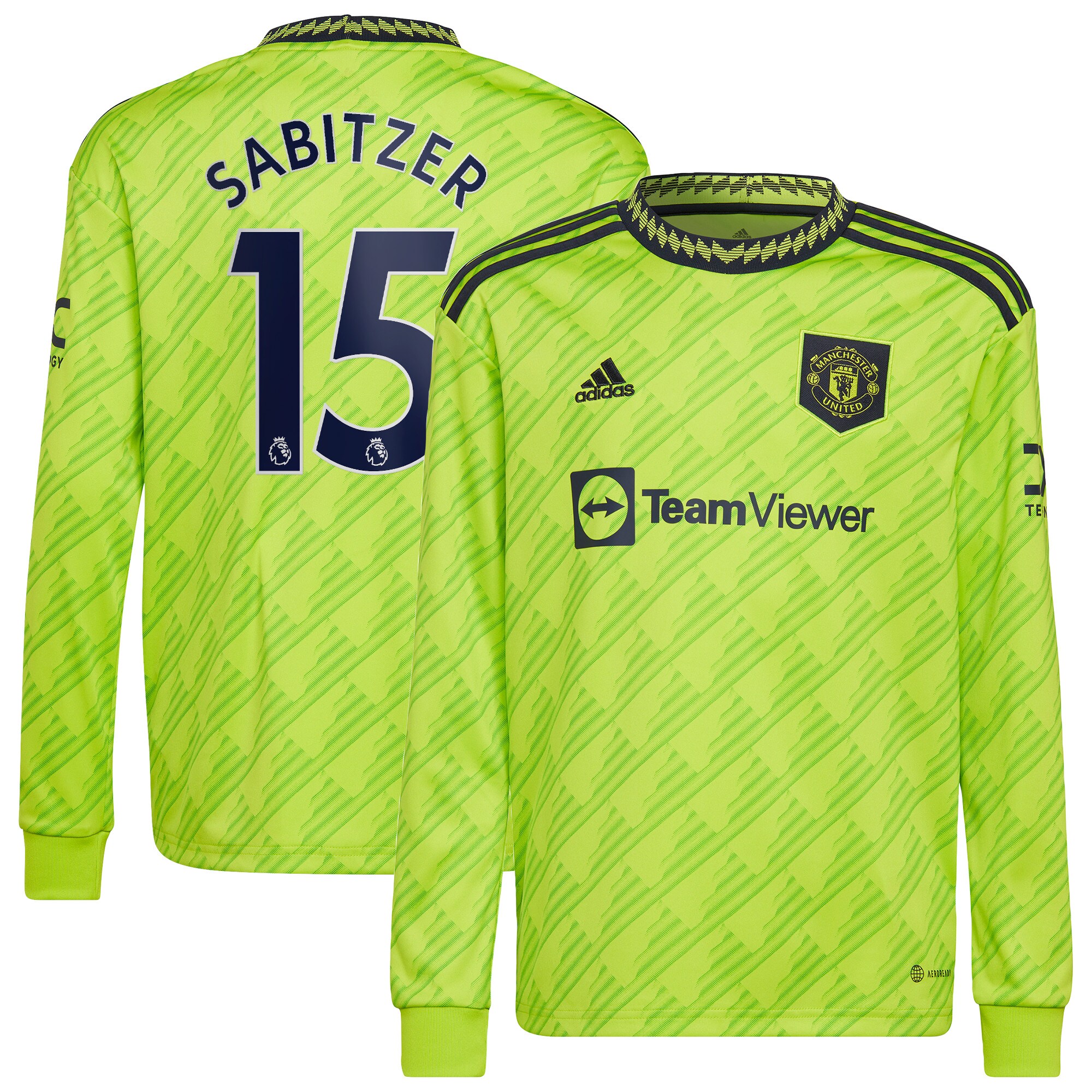 Manchester United Third Shirt 2022-23 - Long Sleeve with Sabitzer 15 printing