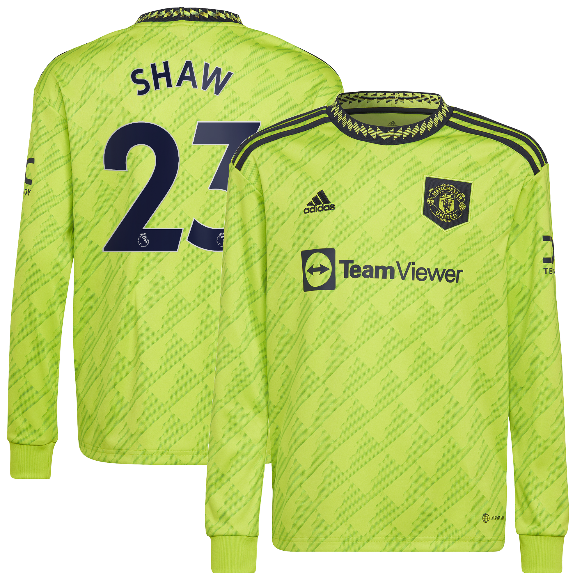 Manchester United Third Shirt 2022-23 - Long Sleeve with Shaw 23 printing