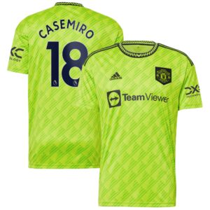 Manchester United Third Shirt 2022-23 with Casemiro 18 printing