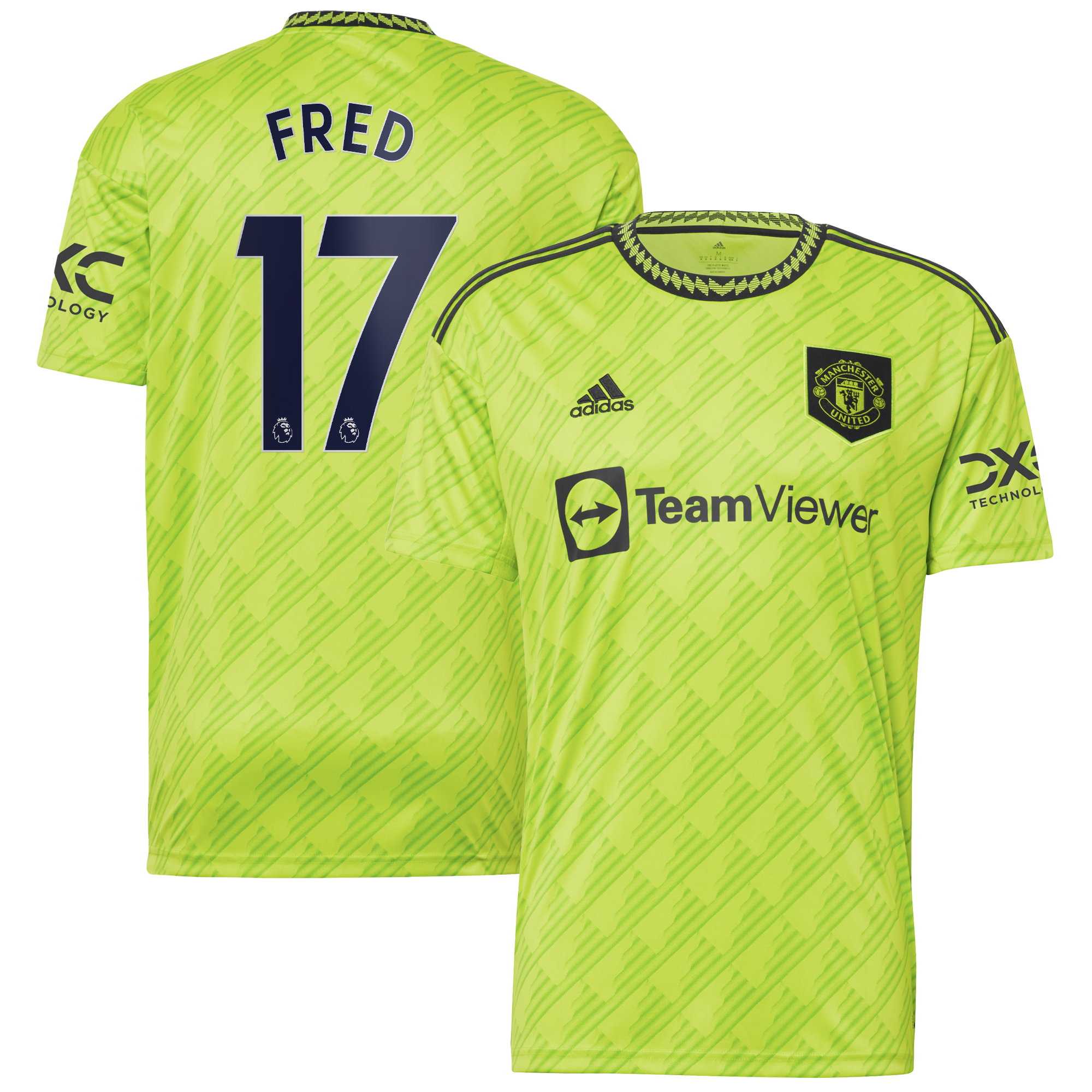 Manchester United Third Shirt 2022-23 with Fred 17 printing