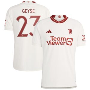 Manchester United WSL Third Shirt 2023-24 With Geyse 23 Printing