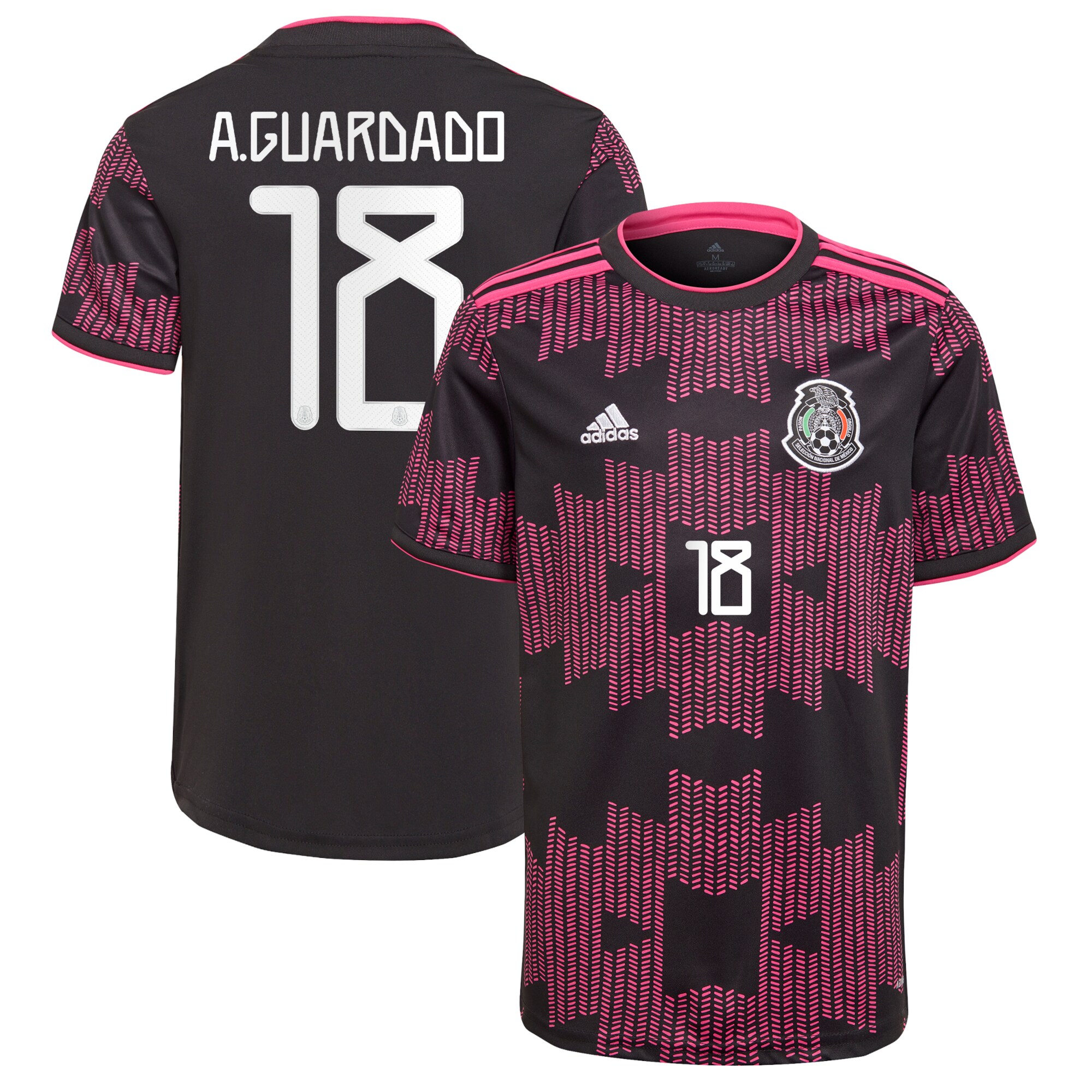 Adidas Rodolfo Pizarro Mexico National Team 2021 Rosa Mexicano Jersey