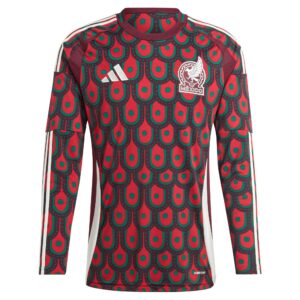 Mexico National Team 2024 Home Long Sleeve Jersey - Burgundy