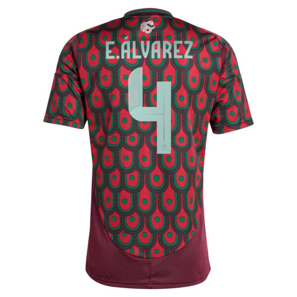 Edson Alvarez Mexico National Team 2024 Home Player Jersey - Burgundy