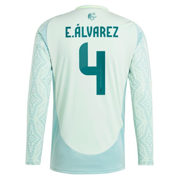 Edson Alvarez Mexico National Team 2024 Away Player Long Sleeve Jersey - Green