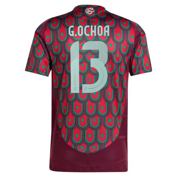 Guillermo Ochoa Mexico National Team 2024 Home Authentic Player Jersey - Burgundy