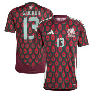 Guillermo Ochoa Mexico National Team 2024 Home Player Jersey - Burgundy
