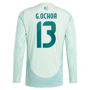Guillermo Ochoa Mexico National Team 2024 Away Player Long Sleeve Jersey - Green