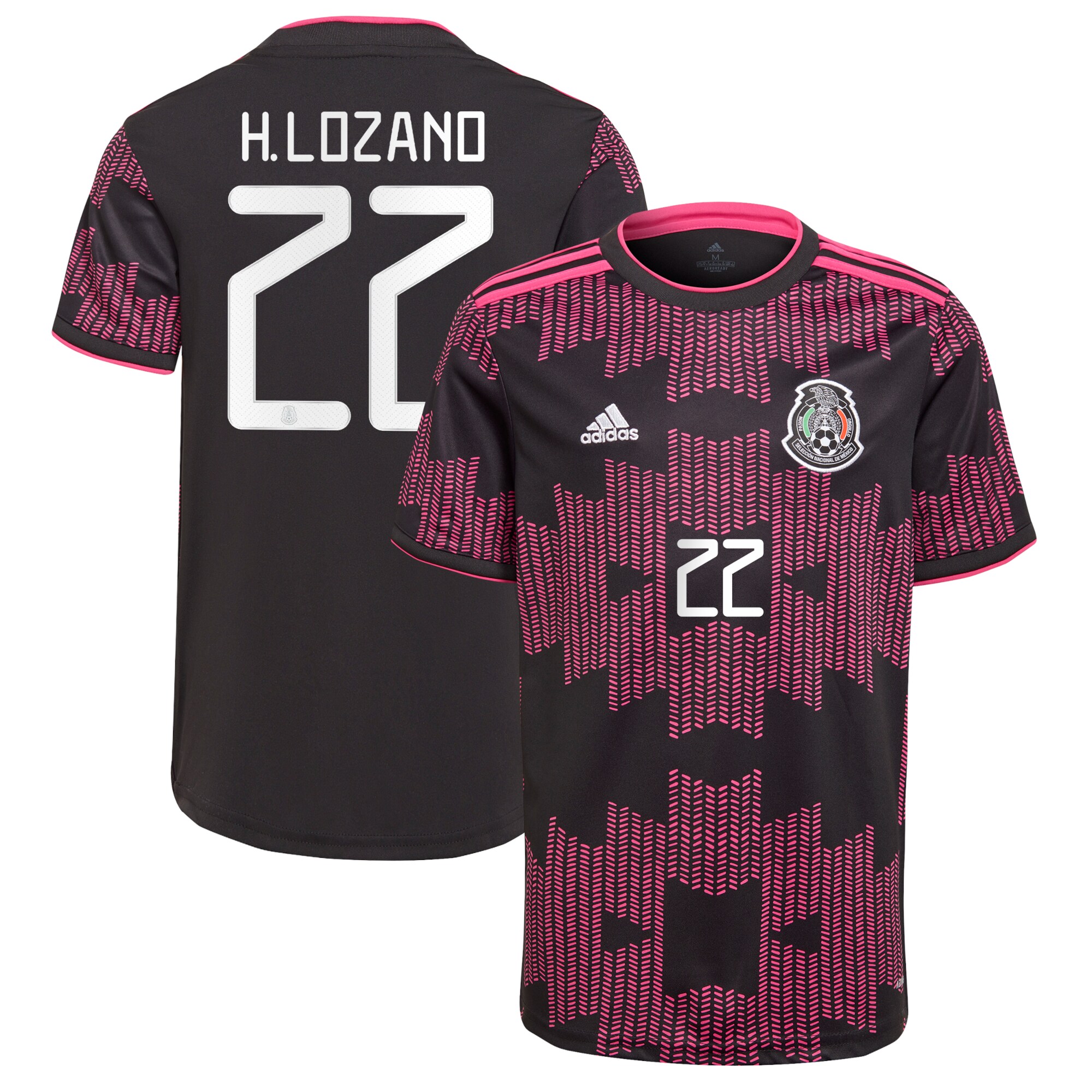 Hirving Lozano Mexico National Team 2021 Rosa Mexicano Jersey