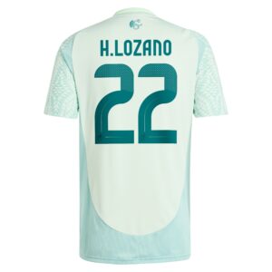 Hirving Lozano Mexico National Team 2024 Away Player Jersey - Green