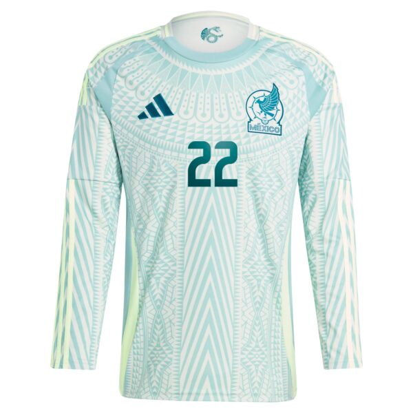 Hirving Lozano Mexico National Team 2024 Away Player Long Sleeve Jersey - Green