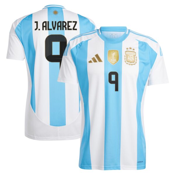 Julián Álvarez Argentina National Team 2024 Home Jersey - White