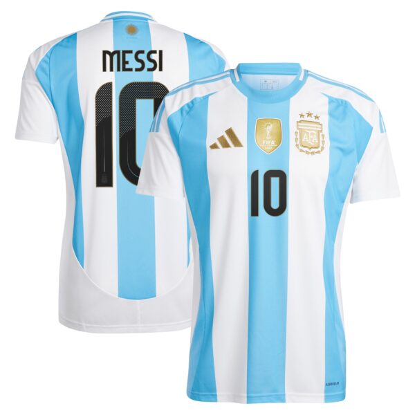 Lionel Messi Argentina National Team 2024 Home Player Jersey - White
