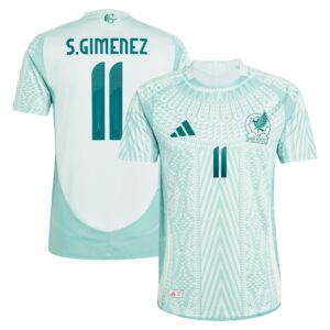 Santiago Giménez Mexico National Team 2024 Away Authentic Player Jersey - Green