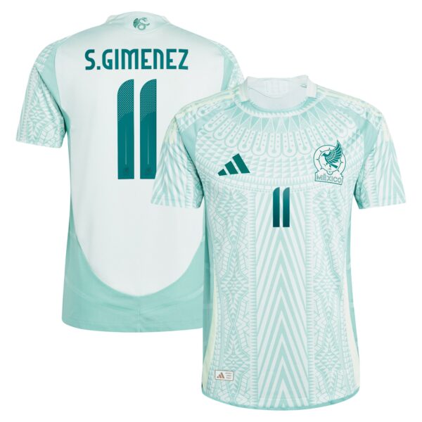 Santiago Giménez Mexico National Team 2024 Away Authentic Player Jersey - Green