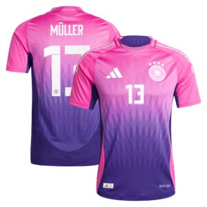 Thomas Muller Germany National Team 2024 Away Authentic Jersey - Pink