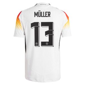 Thomas Muller Germany National Team 2024 Home Authentic Jersey - White