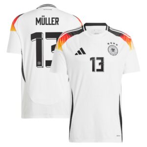 Thomas Muller Germany National Team 2024 Home Jersey - White