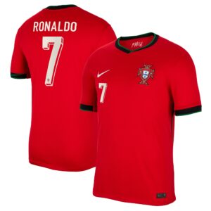 Cristiano Ronaldo Portugal National Team 2024 Home Jersey - Red