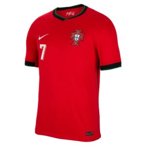 Cristiano Ronaldo Portugal National Team 2024 Home Jersey - Red