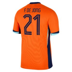 Frenkie de Jong Netherlands National Team 2024 Home Jersey - Orange