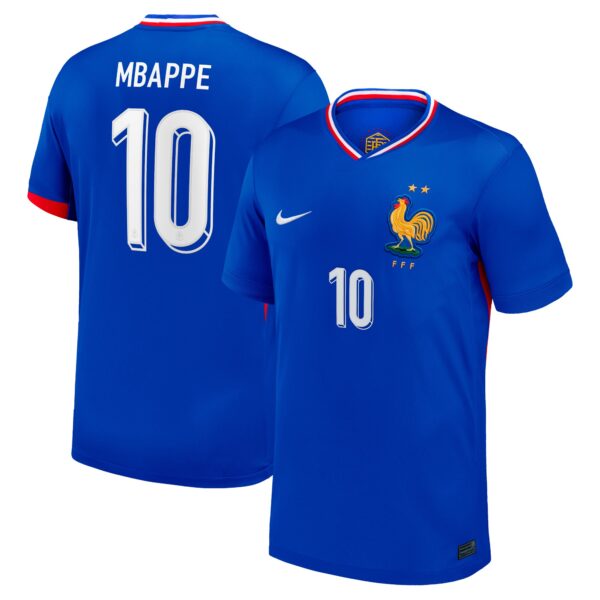 Kylian Mbappe France National Team 2024 Home Jersey - Blue