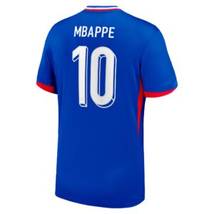 Kylian Mbappe France National Team 2024 Home Jersey - Blue