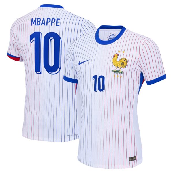 Kylian Mbappe France National Team 2024 Away Authentic Jersey - White