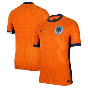 Netherlands National Team 2024 Home Authentic Blank Jersey - Orange