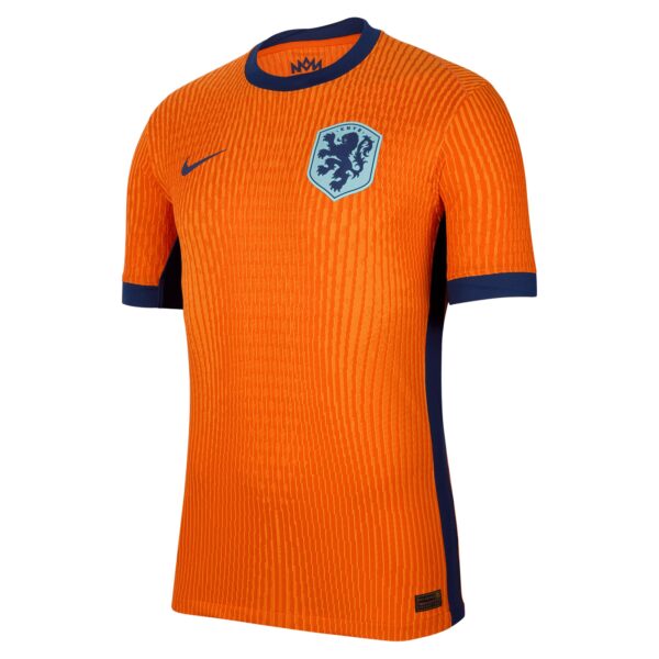 Netherlands National Team 2024 Home Authentic Blank Jersey - Orange