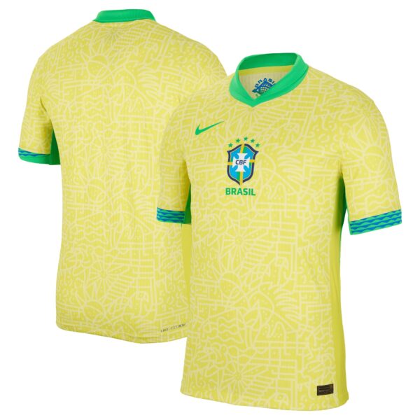 Brazil National Team 2024 Home Match Authentic Jersey – Yellow