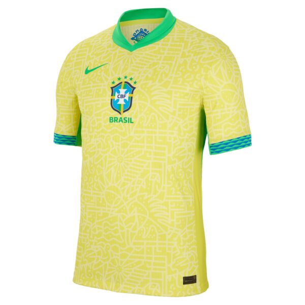 Brazil National Team 2024 Home Match Authentic Jersey – Yellow