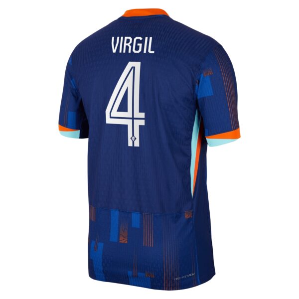 Netherlands Away Dri-FIT ADV Match Shirt 2024 with Virgil 4 printing
