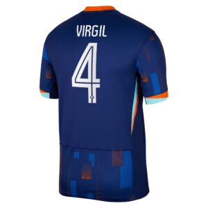 Netherlands Away Stadium Shirt 2024 with Virgil 4 printing