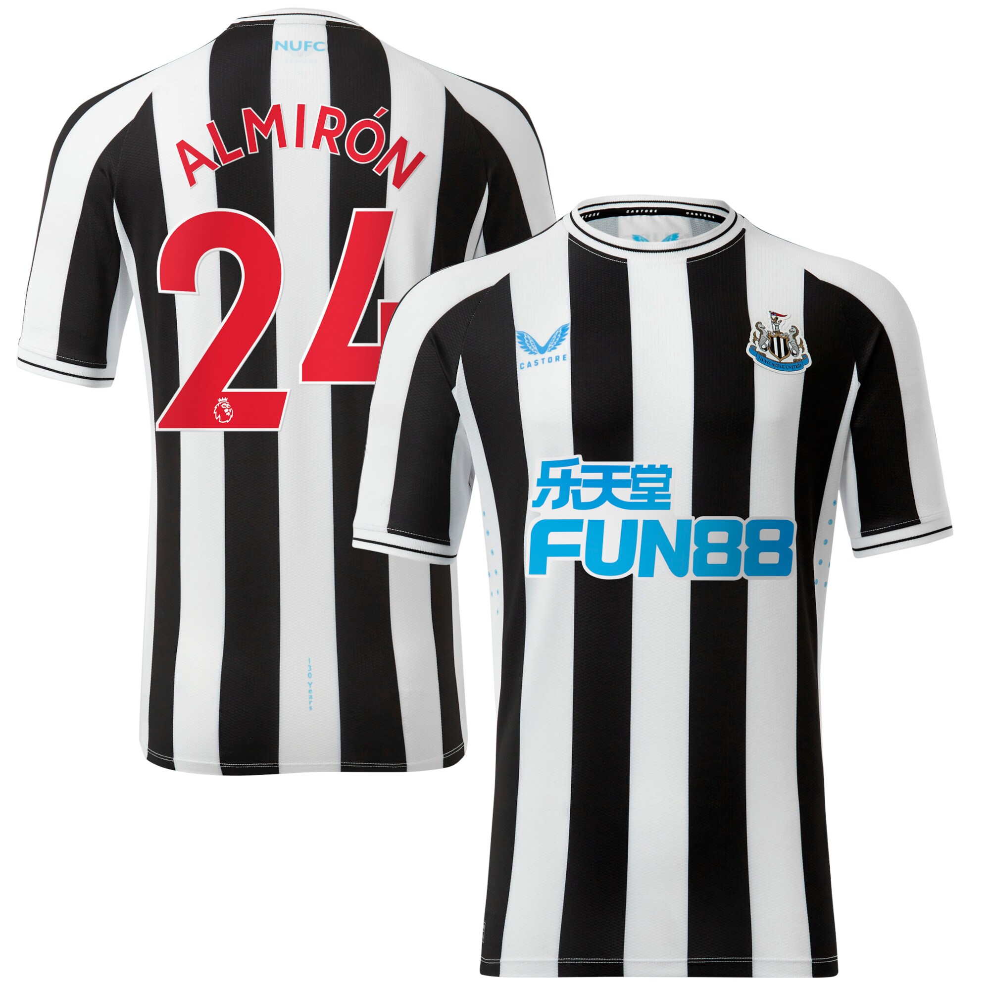 Newcastle United Home Pro Shirt 2022-23 with Almirón 24 printing