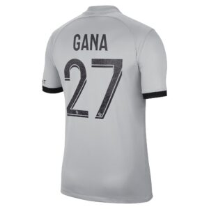 Paris Saint-Germain Away Stadium Shirt 2022-23 with Gana 27 printing