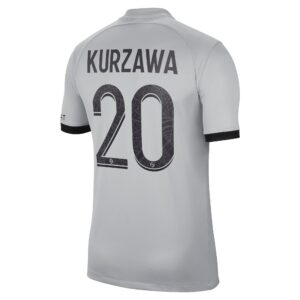 Paris Saint-Germain Away Stadium Shirt 2022-23 with Kurzawa 20 printing