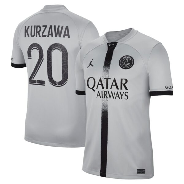 Paris Saint-Germain Away Stadium Shirt 2022-23 with Kurzawa 20 printing