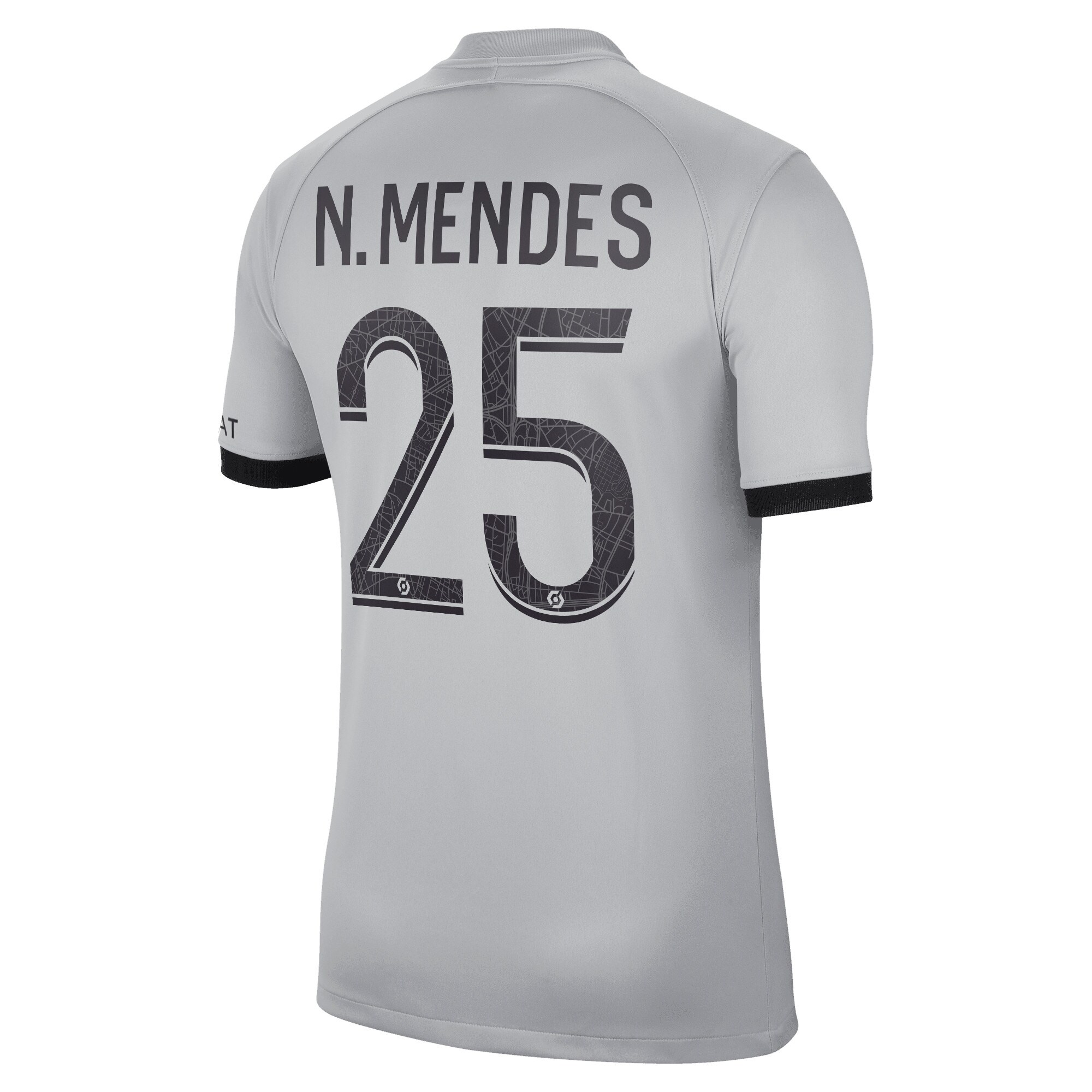 Paris Saint-Germain Away Stadium Shirt 2022-23 with N.Mendes 25 printing