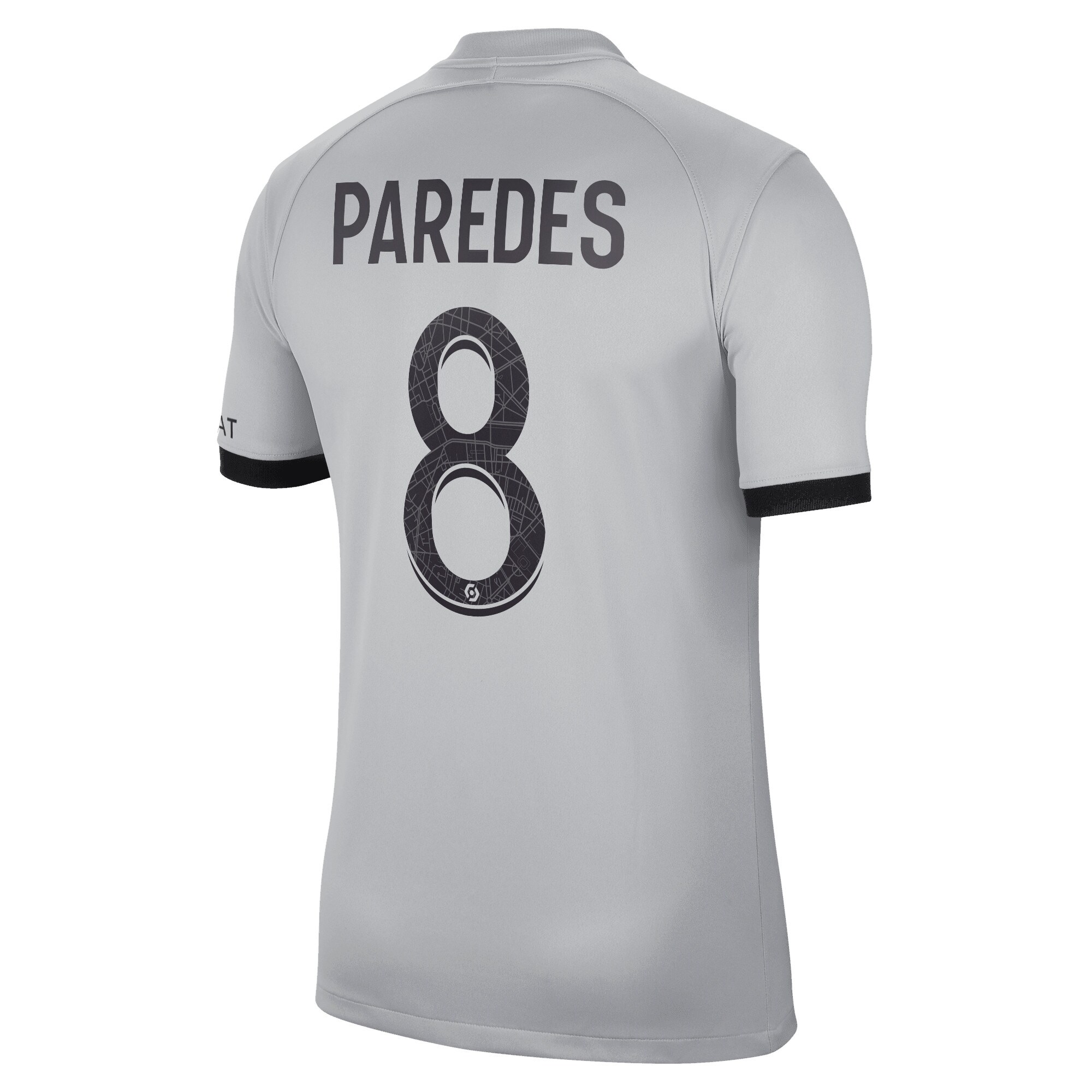 Paris Saint-Germain Away Stadium Shirt 2022-23 with Paredes 8 printing