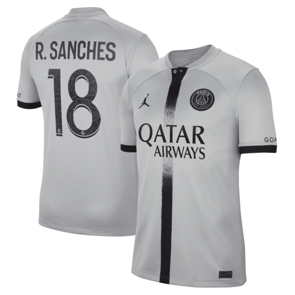 Paris Saint-Germain Away Stadium Shirt 2022-23 with R.Sanches 18 printing
