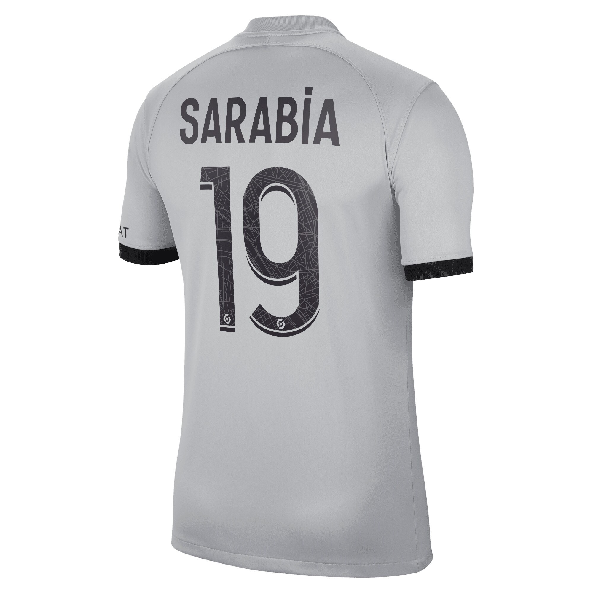 Paris Saint-Germain Away Stadium Shirt 2022-23 with Sarabia 19 printing