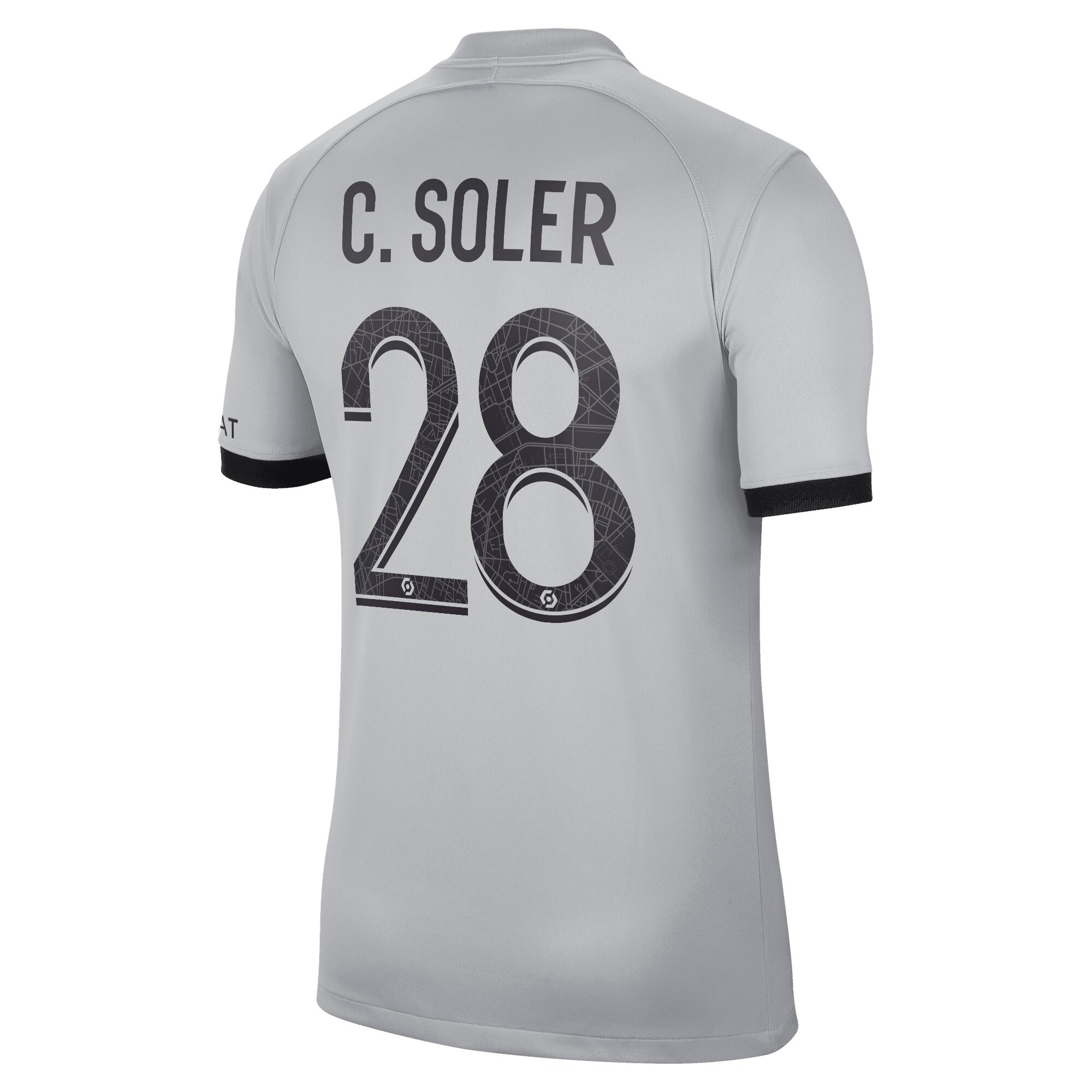 Paris Saint-Germain Away Stadium Shirt 2022-23 with Soler 28 printing