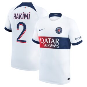 Paris Saint-Germain Away Stadium Shirt 2023-24 with Hakimi 2 printing
