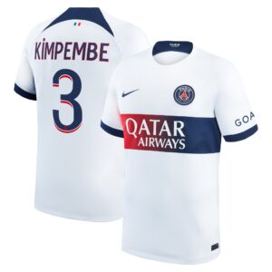 Paris Saint-Germain Away Stadium Shirt 2023-24 with Kimpembe 3 printing