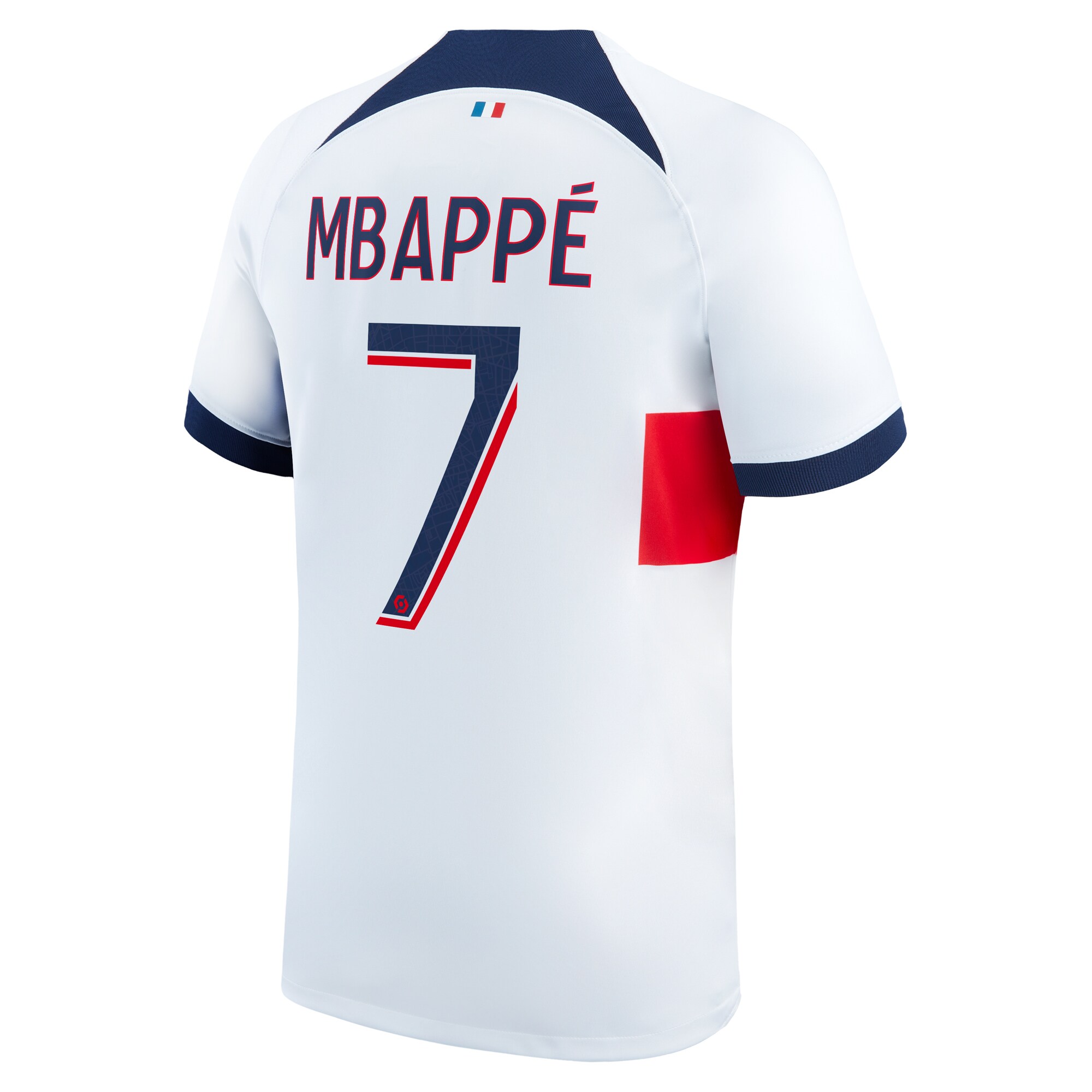 Paris Saint-Germain Away Stadium Shirt 2023-24 with Mbappé 7 printing