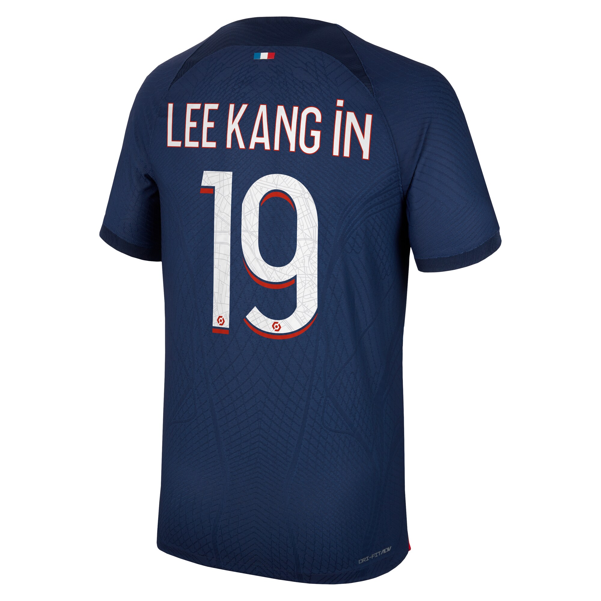 Paris Saint-Germain Home Dri Fit Adv Match Shirt 2023-24 with Lee Kang In 19 printing