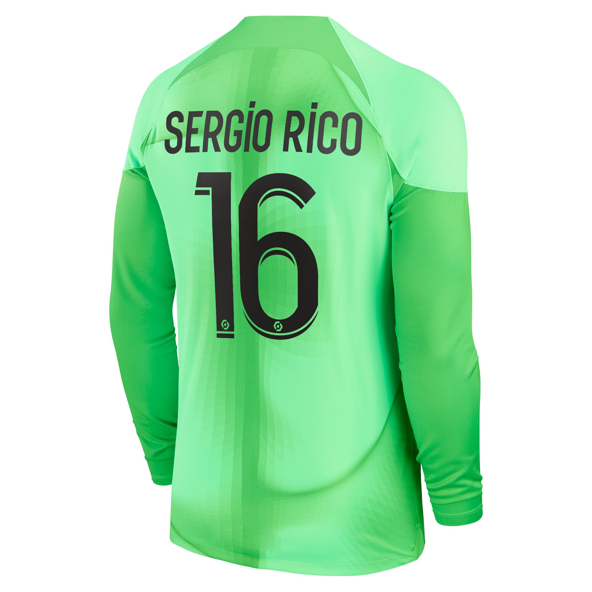 Paris Saint-Germain Home Goalkeeper Shirt LS 2022-2023 with Sergio Rico 16 printing