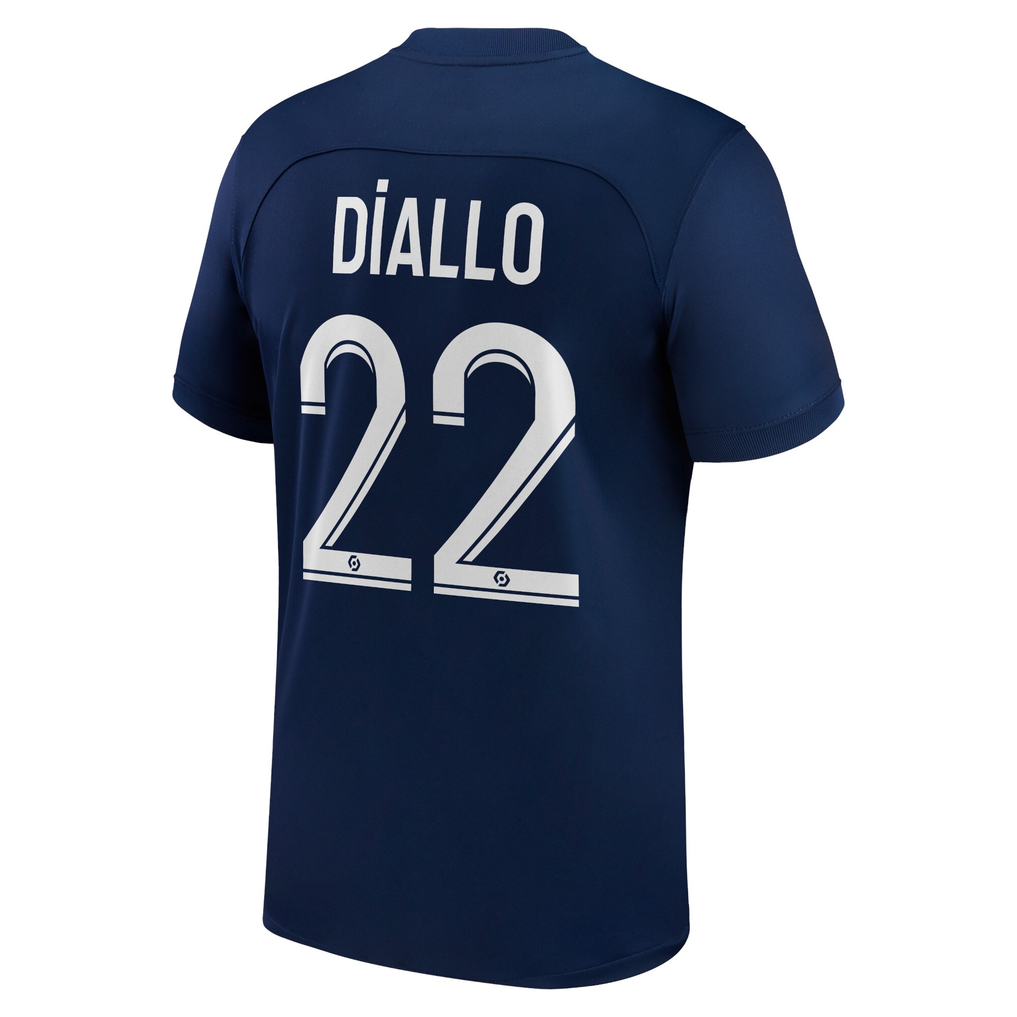 Paris Saint-Germain Home Stadium Shirt 2022-23 with Diallo 22 printing