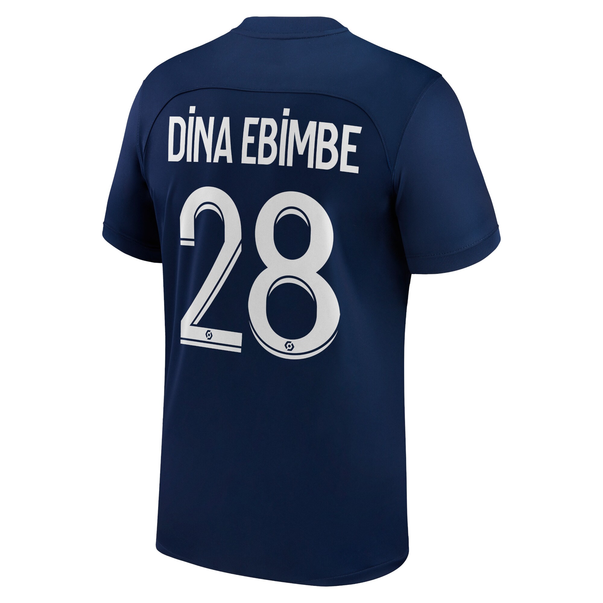 Paris Saint-Germain Home Stadium Shirt 2022-2023 with Dina Ebimbe 28 printing